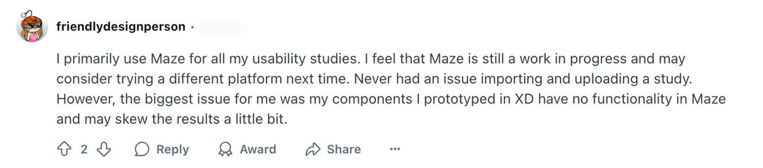 Pros and cons of using Maze and Maze alternatives