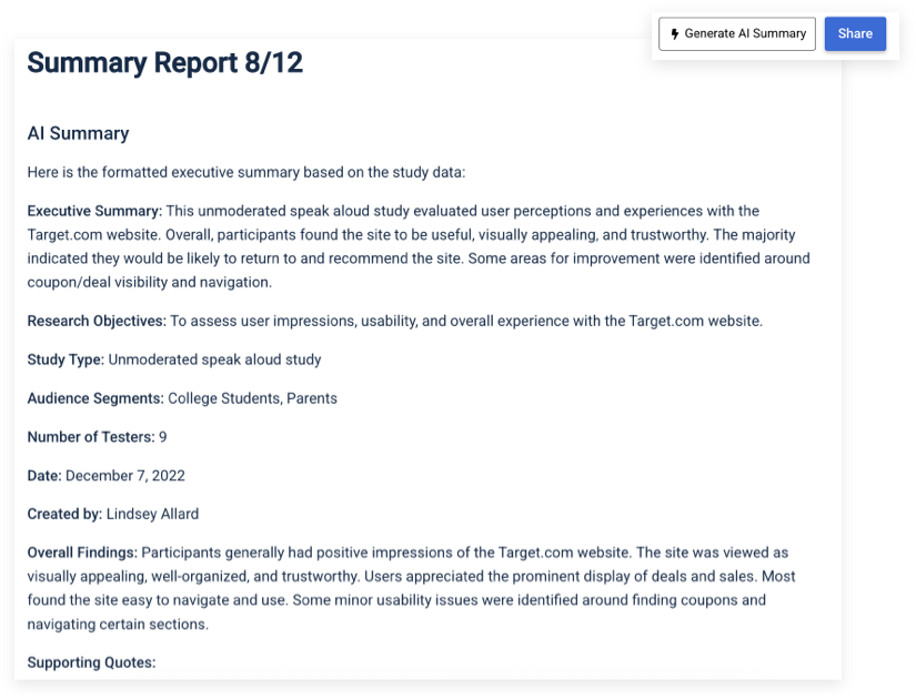 AI Reports
