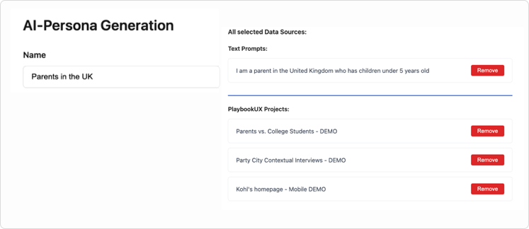 AI Personas Synthetic Participants